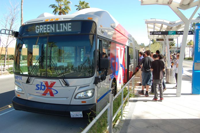 Omnitrans Sbx Brt Line Marks 5 Years Inland Empire Community News