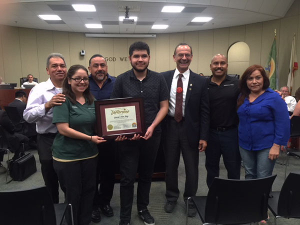Colton City Council Recognizes Garcia Tire Shop for 26 Years of Business