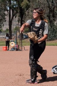 Photo Courtesy/Cristen Pedroza Cristen Pedroza was San Gorgonio HS catcher four years and was goalie on two San G. league championship soccer teams. Pedroza was named school's Ken Hubbs Award nominee.