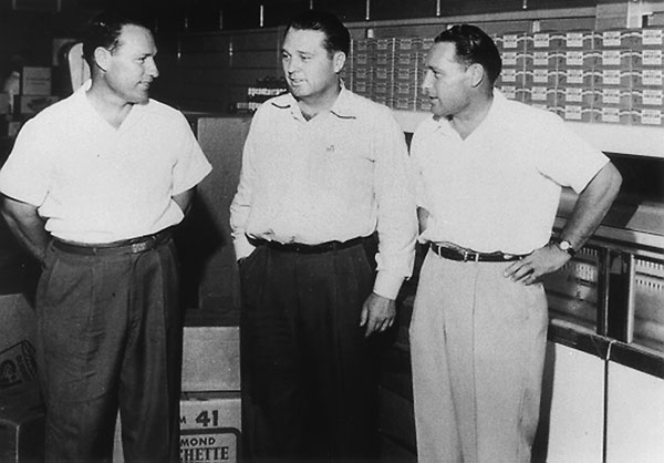  courtesy photo/stater bros. markets   “Stater Bros. founders pictured from left to right: Leo, Lavoy and Cleo Stater.”   