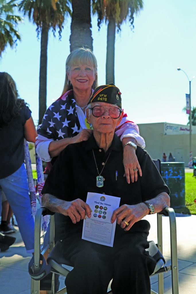 Photo/Anthony Victoria: World War II veteran Robert Rosales with his daughter, Olivia Tierney-Rosales. 