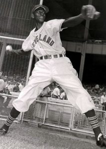 Courtesy Photo Satchel Paige played a number of exhibition games at Perris Hill Ball Park with Bob Lemon. 