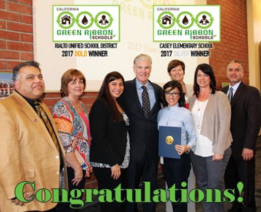 Rialto Unified School District, Casey Elementary named “Green Ribbon ...