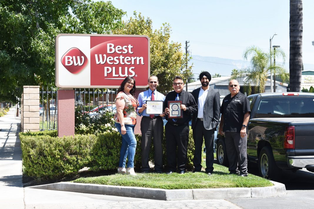 Colton Best Western recognized for exemplary service, care Inland