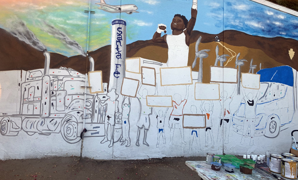 Mural teaches youth about air pollution