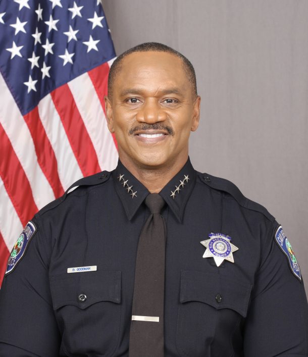 City of San Bernardino new Police Chief Darren Goodman, who's prioritizing public