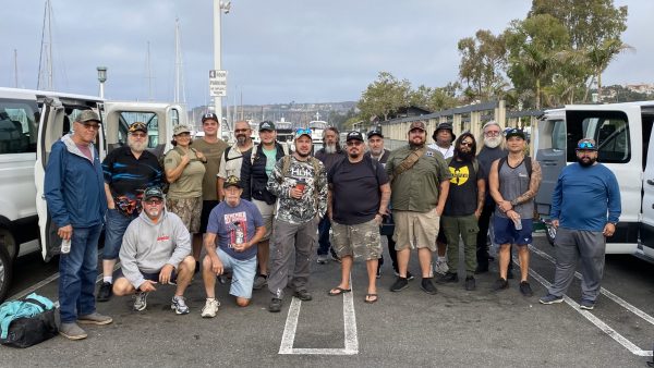 Fontana-Rialto Elks Lodge charters deep sea fishing boat for 14 veterans, all expenses paid