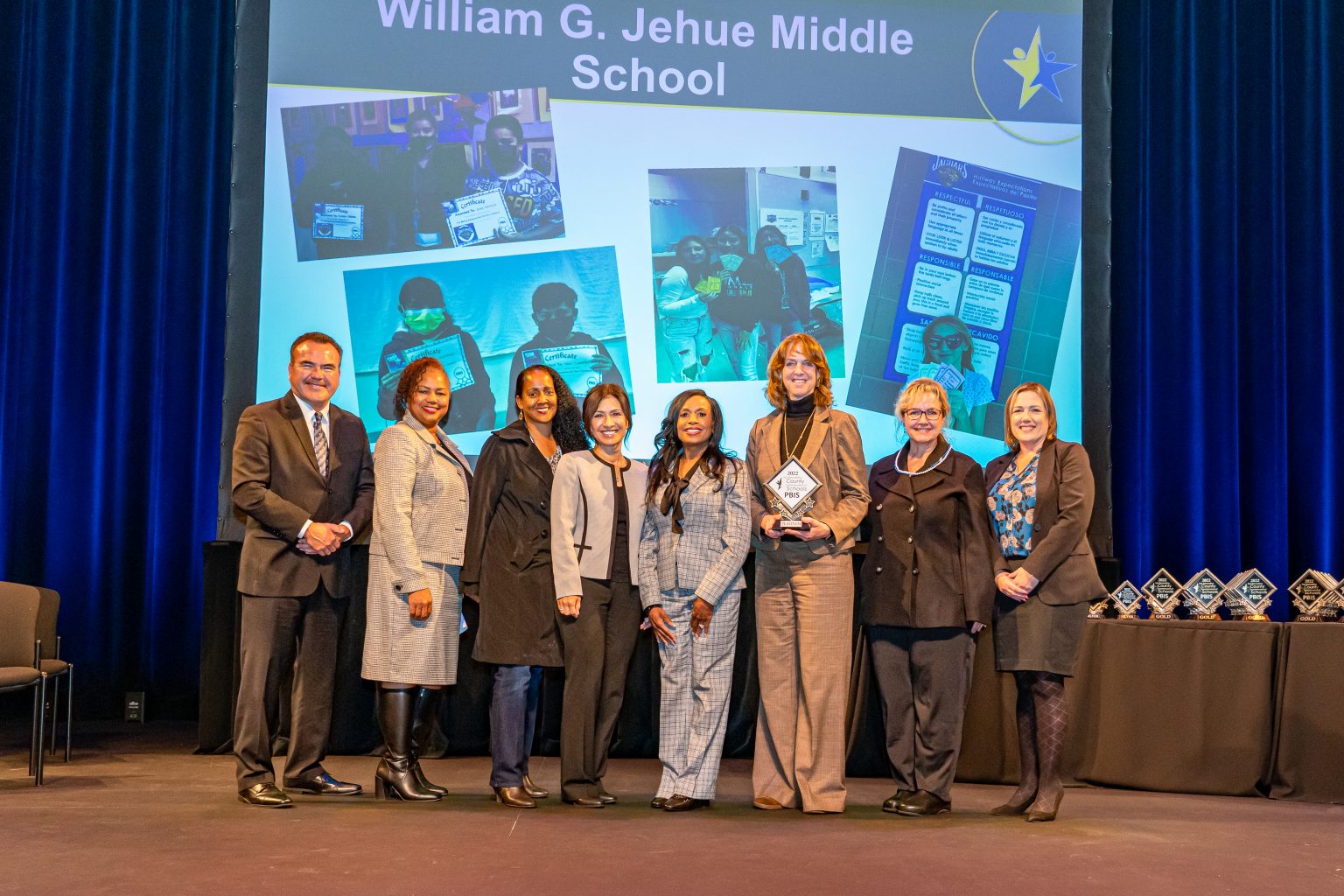 Jehue Middle School makes history with Platinum PBIS recognition