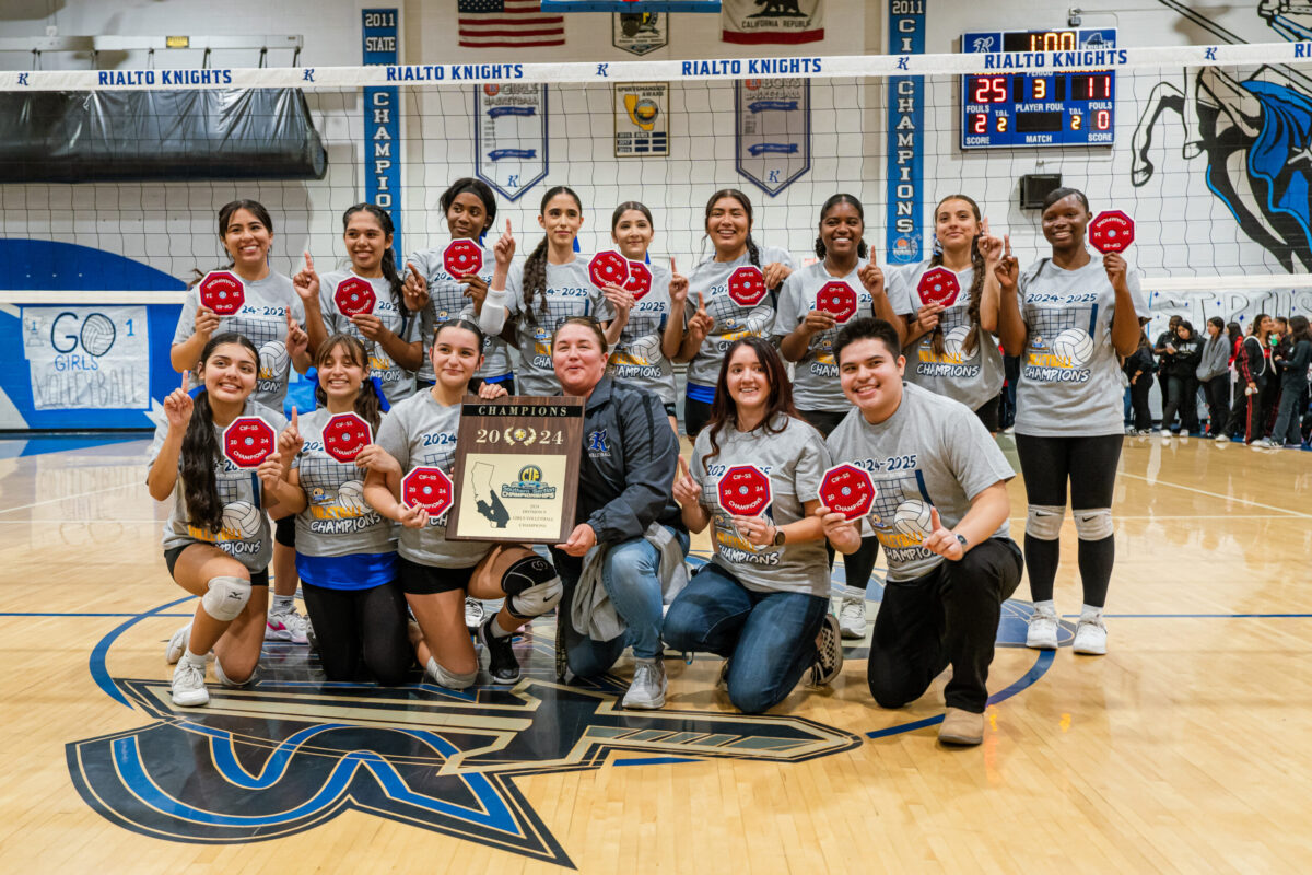 Rialto High Dominates in Historic CIFSS Volleyball Championship