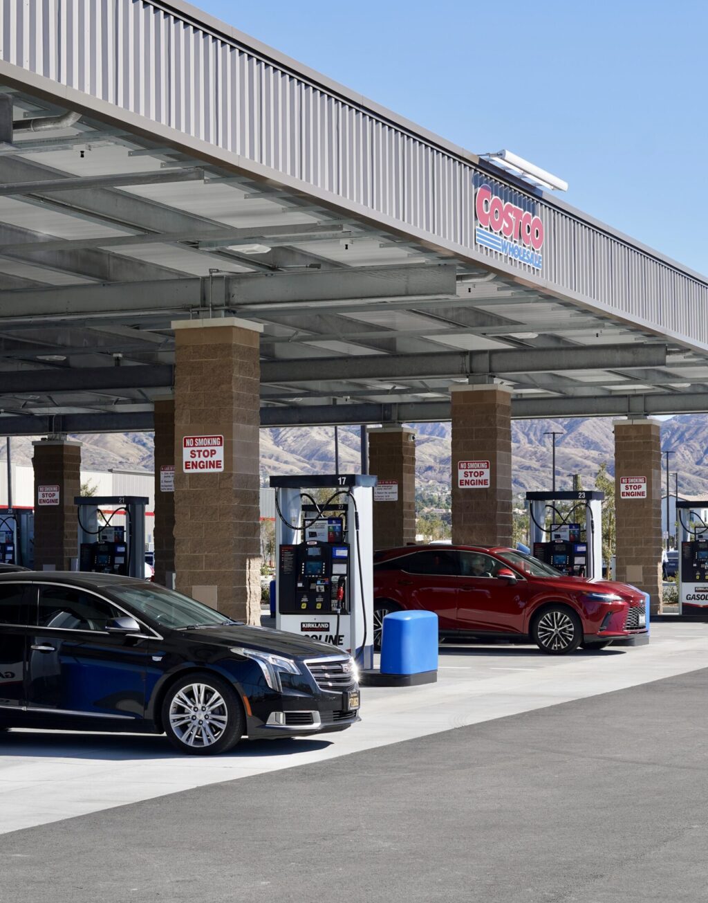 A gas station pump